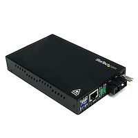 10/100 Mbit/s Ethernet Single Mode LWL / Glasfaser SC Medienkonverter 30 km