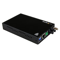 10/100 Mbit/sLWL / Glasfaser Ethernet ST Medienkonverter - 2 km