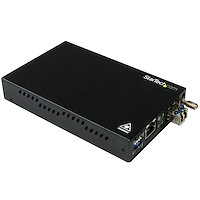 Convertitore Multimediale Gigabit Ethernet Rame a Fibra - SM LC - 20km
