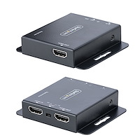 HDMI Extender over CAT6/CAT5, 4K30Hz/130ft or 1080p/230ft Video Extender, HDMI over Ethernet Extender, PoC HDMI Transmitter and Receiver Kit, IR Ext. - Local Video