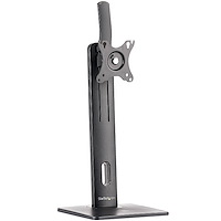 Free Standing Single Monitor Mount - Height Adjustable Monitor Stand - For VESA Mount Displays up to 32" (15lb/7kg) - Ergonomic Monitor Stand for Desk - Tilt/Swivel/Rotate