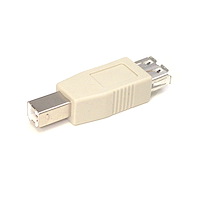 USB B to USB A Cable Adapter - M/F