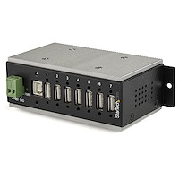 7-Port Industrial USB 2.0 Hub mit ESD-Schutz & 350W Überspannungsschutz