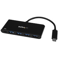 4 Port USB C Hub with 4 USB Type-A Ports (USB 3.0 SuperSpeed 5Gbps) - 60W Power Delivery Passthrough Charging - USB 3.2 Gen 1 Laptop Hub Adapter - MacBook, Dell