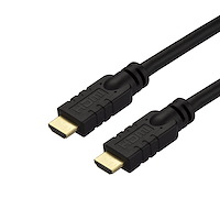 10m HDMI 2.0 Kabel - 4K 60Hz Aktives HDMI Verbindungskabel - CL2 konform/flammhemmend - Langes Robustes High Speed UHD HDMI Kabel - HDR, 18Gbit/s, Stecker zu Stecker - Schwarz