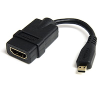 StarTech.com HD2MF6INL  StarTech.com Cable de 15cm de Extensión Alargador  HDMI 2.0 de Alta Velocidad con Ethernet - Extensor de Puertos - Cable para  Conservar Puertos de Conexión - Cable Corto HDMI 