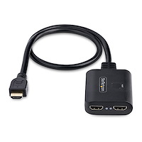 Startech .com HDMI Splitter 1 In 2 Out4k 30Hz2 PortAluminumHDMI