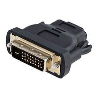 Adaptador  HDMI a DVI - DVI-D Macho - HDMI Hembra - Convertidor - Negro