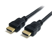 6ft HDMI Cable - 4K High Speed HDMI Cable with Ethernet - 4K 30Hz UHD HDMI Cord - 10.2 Gbps Bandwidth - HDMI 1.4 Video / Display Cable M/M 28AWG - HDCP 1.4 - Black