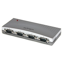 Hub série RS232 à 4 ports - Adaptateur USB vers 4x DB9 RS232 alimenté par bus