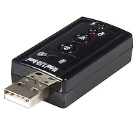 Virtuell 7.1 USB stereo-audio-adapter, externt ljudkort