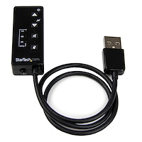 Tarjeta de Sonido Estéreo USB Externa Adaptador Conversor con Salida SPDIF y Micrófono Incorporado