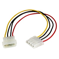 Câble d'extension alimentation LP4 de 30 cm - Rallonge de câble LP4 - Mâle vers femelle