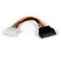 Adaptateur de câble d'alimentation SATA 15 cm vers LP4 - F/M