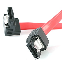 StarTech.com Cable SATA Serial ATA de 12 pulgadas - Cable SATA - Serial ATA  150/300 - SATA (F) a SATA (F) - 1 pie - rojo - SATA12