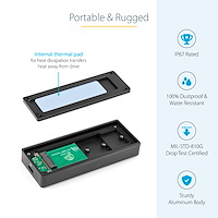 DOCKCASE Case SSD Magnetico M.2 NVMe Con Ventola 9300 RPM - USB-C 10Gbps, Protezione Blackout 3s, Per IPhone 16/15 Pro Max, Argento