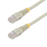 Cat5e Patch Cable with Molded RJ45 Connectors - 20 ft. - Gray