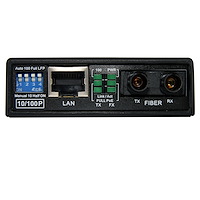 10/100 Multimode Fiber Ethernet Media Converter with PoE (SC)