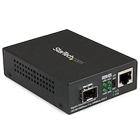 Convertidor de Medios Ethernet Gigabit a Fibra con SFP abierto