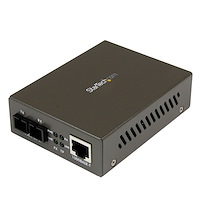 Convertisseur Gigabit Ethernet fibre optique SC multimode 1 000 Mb/s 550 m
