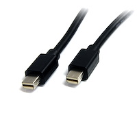 Cable de 1,8m Mini DisplayPort - de Vídeo 4K x 2K Ultra HD - Cable Mini DisplayPort 1.2 - Cable para Monitor Mini DP a Mini DP - Funciona con Puertos Thunderbolt 2 - Macho a Macho