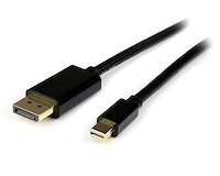 4m Mini DisplayPort naar DisplayPort 1.2 Kabel - 4K x 2K UHD Mini DisplayPort naar DisplayPort Adapter Kabel - Mini DP naar DP Monitor Kabel - mDP naar DP Kabel - Zwart