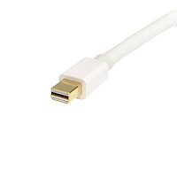 Mini DisplayPort® to DisplayPort Adapter Cable - M/M (White)