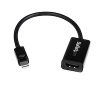 Adaptateur mini DisplayPort vers HDMI - Dongle Convertisseur Adaptateur d'Écran mDP 1.2 vers HDMI - pour Ultrabook/Ordinateur Portable – 4K à 30 Hz - Noir