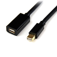 3ft (1m) Mini DisplayPort Extension Cable - 4K x 2K Video - Mini DisplayPort Male to Female Extension Cord - mDP 1.2 Extender Cable - Works with Mini DP or Thunderbolt 2 Mac/PC