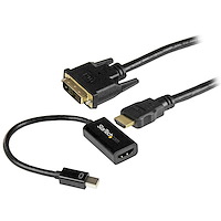 mDP to DVI Connectivity Kit - Active Mini DisplayPort to HDMI Converter with 6 ft. HDMI to DVI Cable