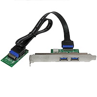 2-poorts Mini PCI Express SuperSpeed USB 3.0 kaartadapter met UASP-ondersteuning