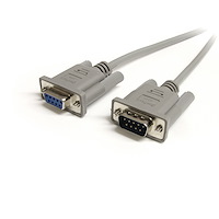 Cable de 1.8m de Extensión DB9 Serial RS232 EGA Macho a Hembra - Extensor Gris