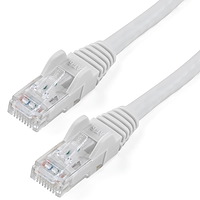 3m CAT6 Ethernet Cable - White CAT 6 Gigabit Ethernet Wire -650MHz 100W PoE RJ45 UTP Network/Patch Cord Snagless w/Strain Relief Fluke Tested/Wiring is UL Certified/TIA
