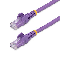 5ft CAT6 Ethernet Cable - Purple CAT 6 Gigabit Ethernet Wire -650MHz 100W PoE RJ45 UTP Network/Patch Cord Snagless w/Strain Relief Fluke Tested/Wiring is UL Certified/TIA