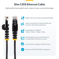 CAT6 LANケーブル／スリム／3m／ピンク／100W PoE／スナッグレス／より