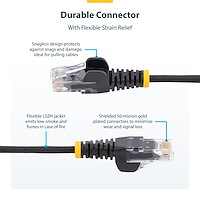 カテゴリ6 LANケーブル 1.5m 極細タイプ ツメ折れ防止RJ45