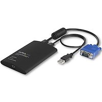Adaptateur crash cart pour PC portable - Console KVM vers USB 2.0 avec transfert de fichier et acquisition vidéo