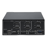 2-Port Dual-Monitor DisplayPort KVM Switch, 8K 60Hz / 4K 144Hz, DP