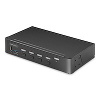 2-Port Dual-Monitor DisplayPort and HDMI KVM Switch, 4K 60Hz