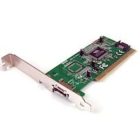 1 Port eSATA + 1 Port SATA PCI SATA Controller Card w/ LP Bracket