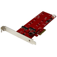 Carte contrôleur PCI Express pour 2 SSD M.2 SATA