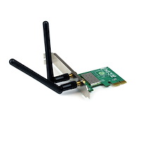 PCI Express Wireless N Adapter - 300 Mbps PCIe 802.11 b/g/n Network Adapter Card – 2T2R 2.2 dBi