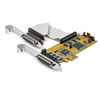 8-Port PCI Express RS232 Serial Adapter Card - PCIe RS232 Serial Card - 16C1050 UART - Low Profile Serial DB9 Controller/Expansion Card - 15kV ESD Protection - Windows/Linux