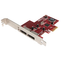 Tarjeta Adaptadora Controladora PCI Express PCIe 2 Puertos eSATA Externos - SATA II