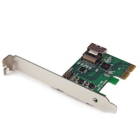 4 Port PCI Express 2.0 SATA III 6Gbps RAID Controller Card with HyperDuo  SSD Tiering