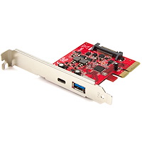 Carte contrôleur PCI Express à 2 ports USB 3.1 (10 Gb/s) - 1x USB Type-C 1x USB-A