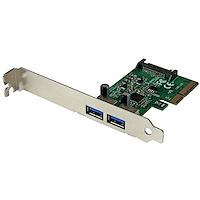 2 poorts USB 3.1 Gen 2 (10Gbps) PCI Express kaart - PCIe met 2x USB-A