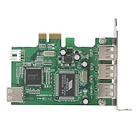 USB 2.0 4ポート増設PCI Expresカード ロープロファイル対応
