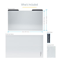 Écran De Confidentialité Ordinateur Portable 15,6" - Filtre Sécurité Magnétique Amovible Anti-Lumière Bleue
