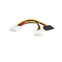 6in LP4 to LP4 SATA Power Y Cable Adapter